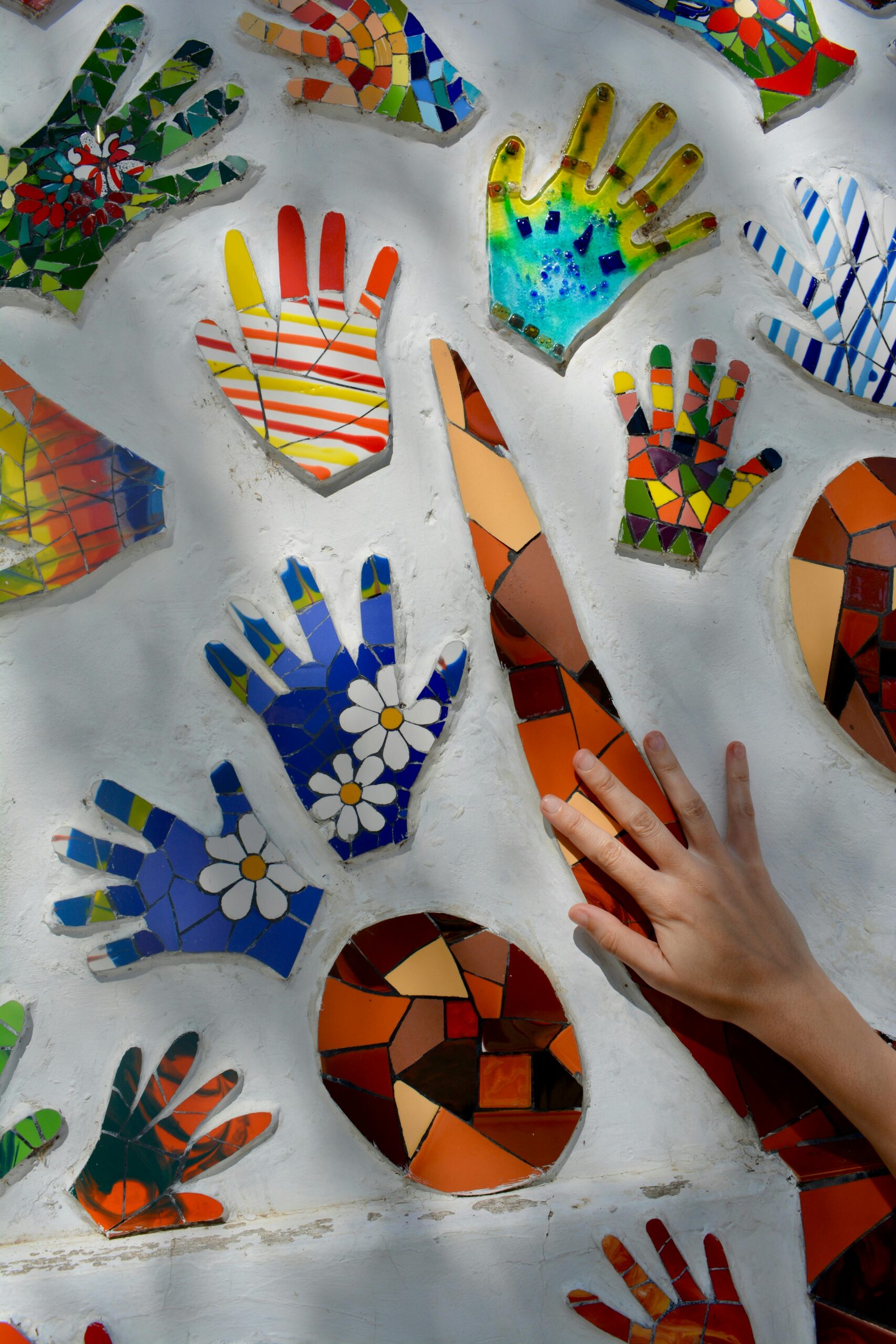 Mosaics hand prints